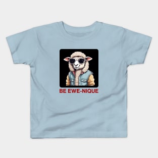 Be Ewe-Nique | Ewe Pun Kids T-Shirt